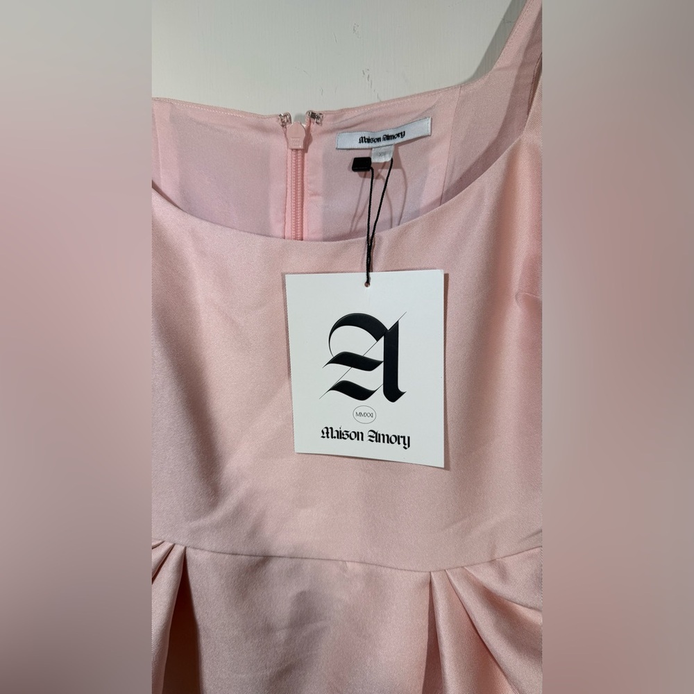NWT MAISON AMORY THE TULIP DRESS IN DUSTY PINK - Picture 10 of 15